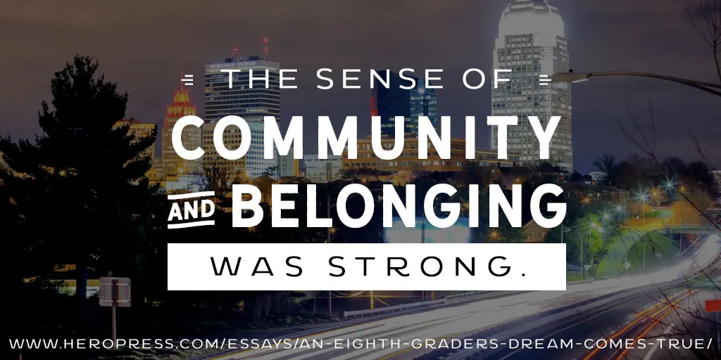 HeroPress: An Eighth Grader’s Dream Comes True