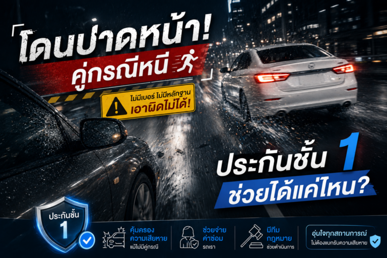 ประกันชั้น1-โดนปาดหน้า-คู่กรณีหนี